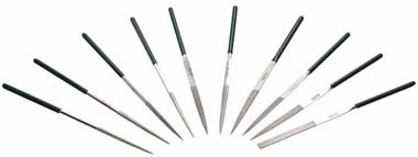 世達工具03810 10件套金剛石整形銼3x140MM