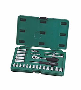 世達工具09001  25件6.3MM系列套筒組套