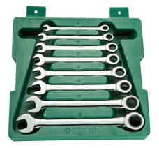 世達工具08008  8件全拋光兩用快扳組套
