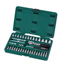 世達工具09002  38件6.3MM系列套筒組套