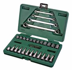 世達(dá)工具09010    35件6.3x10MM系列綜合花形工具組套