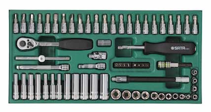 世達(dá)工具09901    工具托組套-66件6.3MM系列套筒