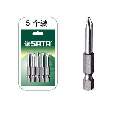 世達工具59324 5件套6.3MM系列50MM長十字旋具頭#3