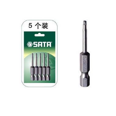 世達工具59352 5件套6.3MM系列50MM長六角旋具頭2.5MM