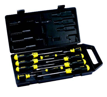 STANLEY史丹利工具65-005C-23 10件套一字，十字螺絲批