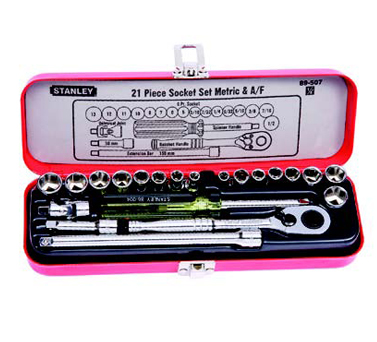 STANLEY史丹利工具89-507-22 21件套6.3MM系列公英...