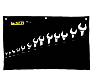 STANLEY史丹利工具93-613-22 13件套公制精拋光雙開口扳...