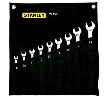 STANLEY史丹利工具94-400-22 11件套英制精拋光兩用長扳...