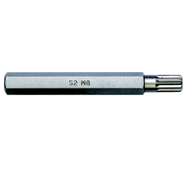 STANLEY史丹利工具 8MM系列70mm長12角旋具頭