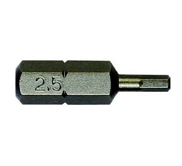 STANLEY史丹利工具 6.3MM系列25mm長6角旋具頭